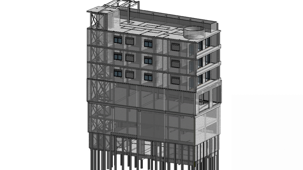 Edificio em estrutura mista